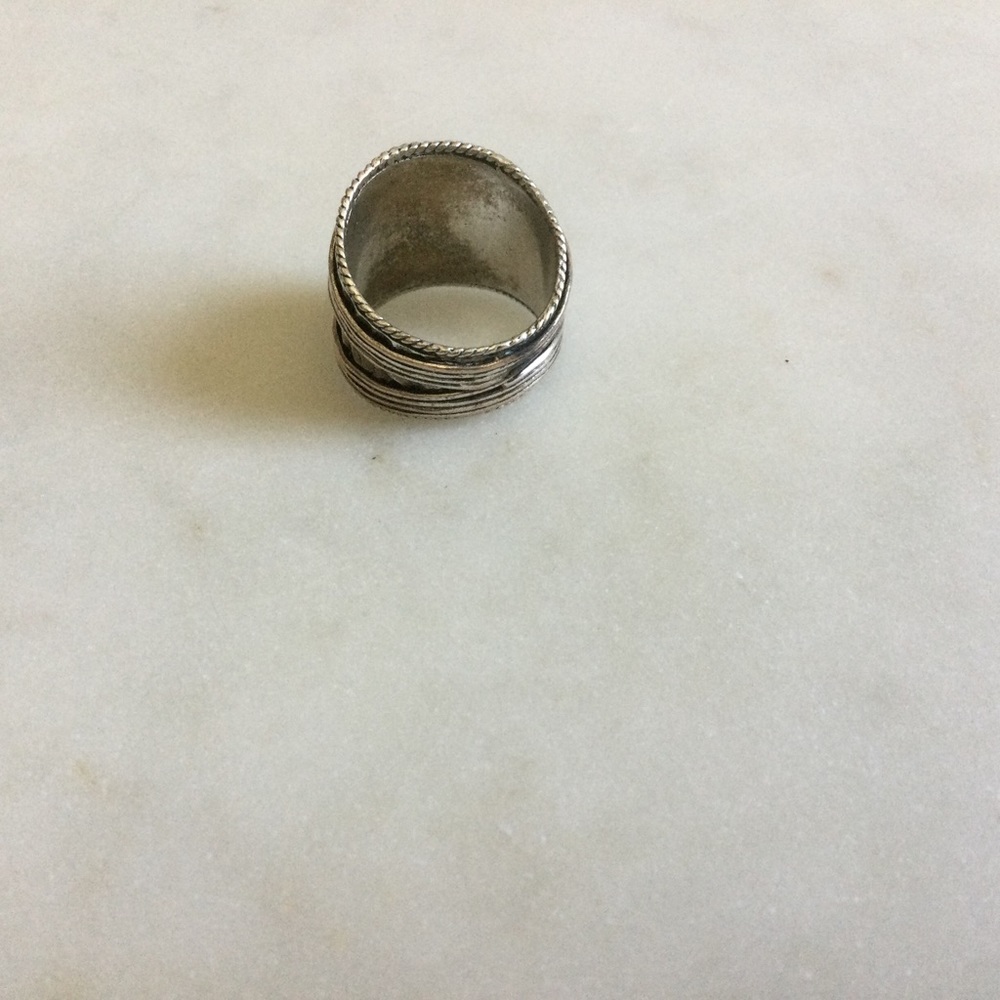 Silver Labradorite Statement Ring - image 2